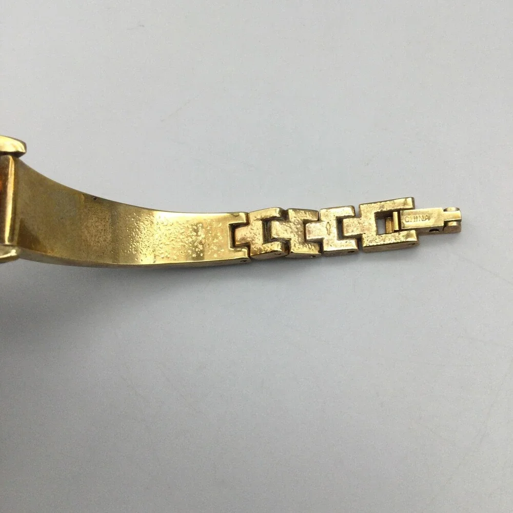Armitron 755383GP Womens Watch 24mm Gold Tone Diamond New Battery 6.25